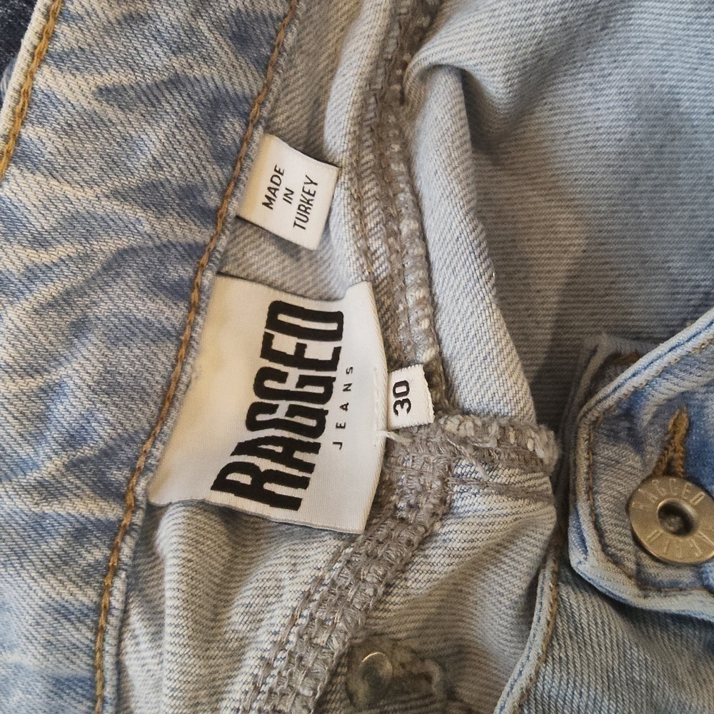 The Ragged Priest Two-Tone Stripe Panel Infringement Dad Fit Jeans - Size 30 - Picture 7 of 7